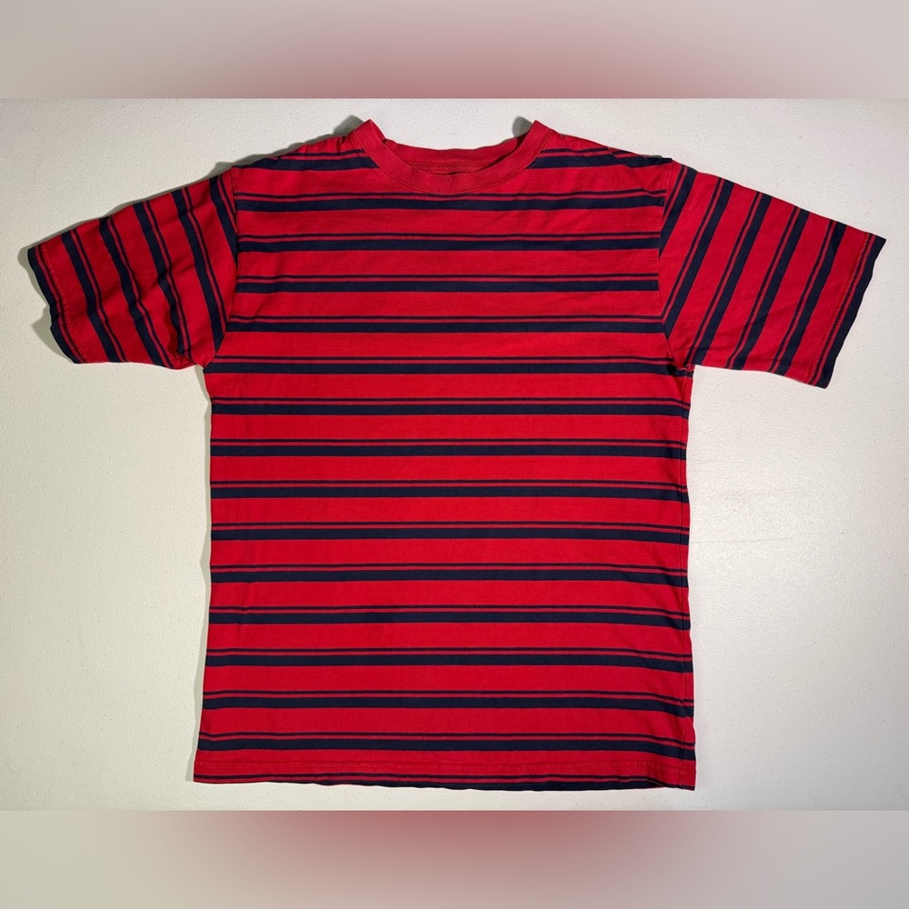 Red and Black Striped Kids Shirt